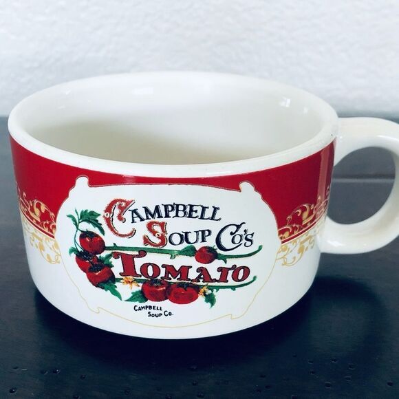 Campbell’s Soup Co Ceramic Tomato Soup Bowl Cup Mug - Picture 1 of 4
